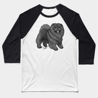 Dog - Chow Chow - Black Baseball T-Shirt